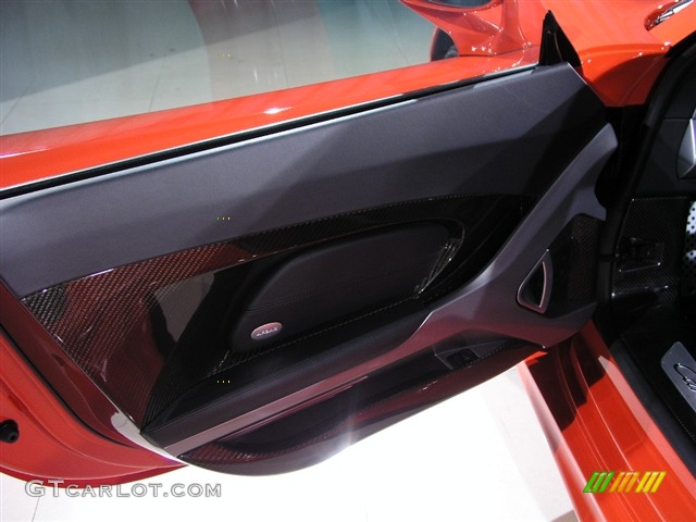 2005 Porsche Carrera GT Standard Carrera GT Model Dark Grey Natural Leather Door Panel Photo #226439