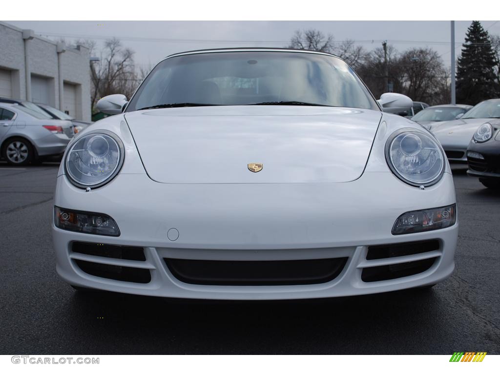 2007 911 Carrera 4S Cabriolet - Carrara White / Cocoa photo #2