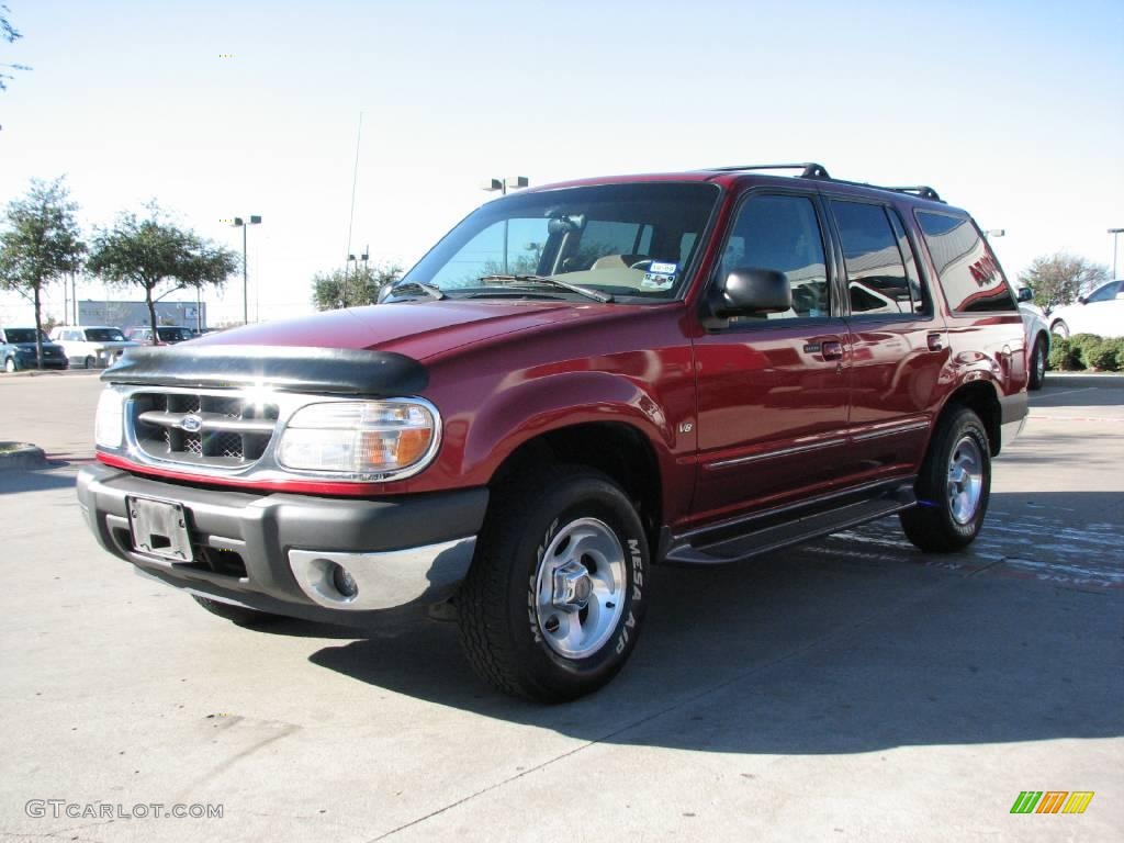 2001 Explorer XLT V8 - Toreador Red Metallic / Medium Prairie Tan photo #3