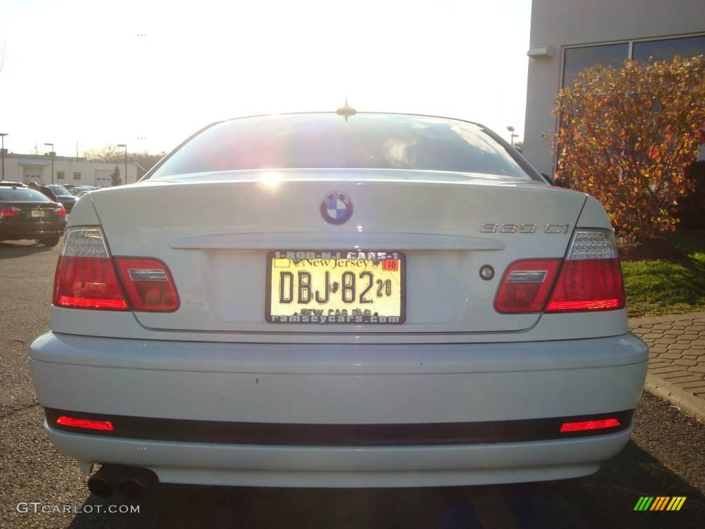 2004 3 Series 330i Coupe - Alpine White / Black photo #9