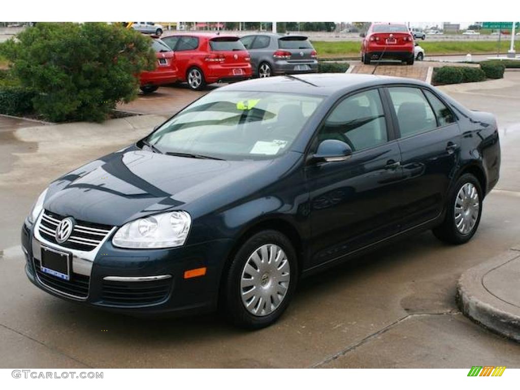2008 Jetta S Sedan - Blue Graphite Metallic / Art Grey photo #3