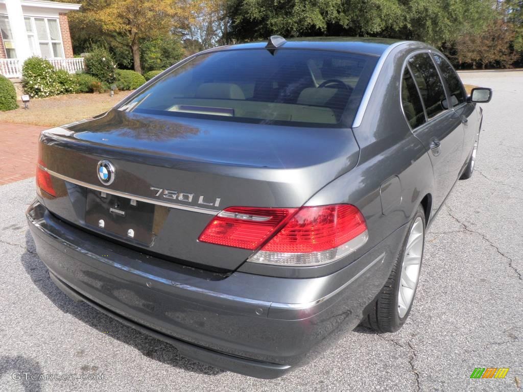 2006 7 Series 750Li Sedan - Sterling Grey Metallic / Dark Beige/Beige III photo #7