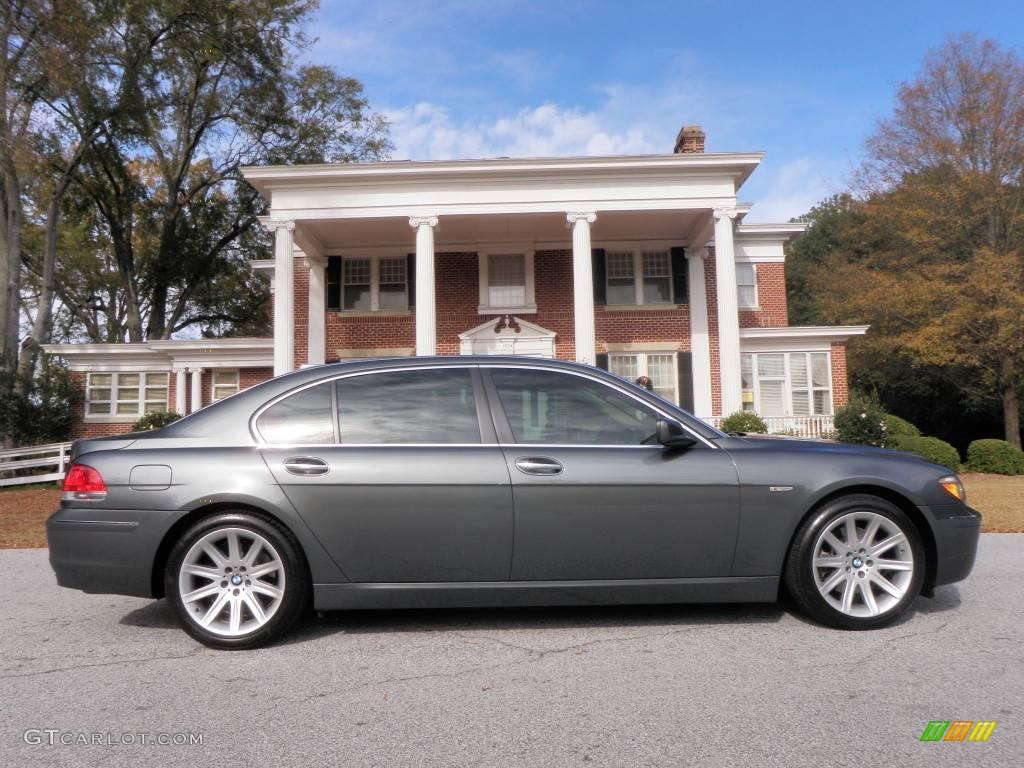 2006 7 Series 750Li Sedan - Sterling Grey Metallic / Dark Beige/Beige III photo #9