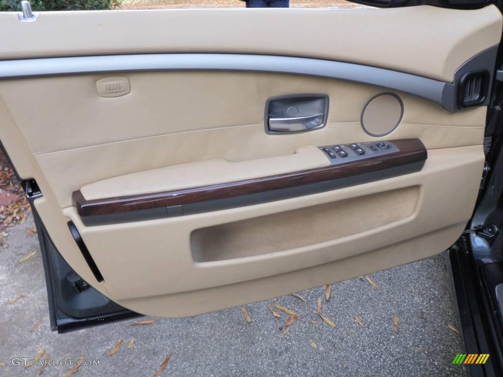 2006 7 Series 750Li Sedan - Sterling Grey Metallic / Dark Beige/Beige III photo #33