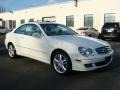 2007 Arctic White Mercedes-Benz CLK 350 Coupe  photo #3