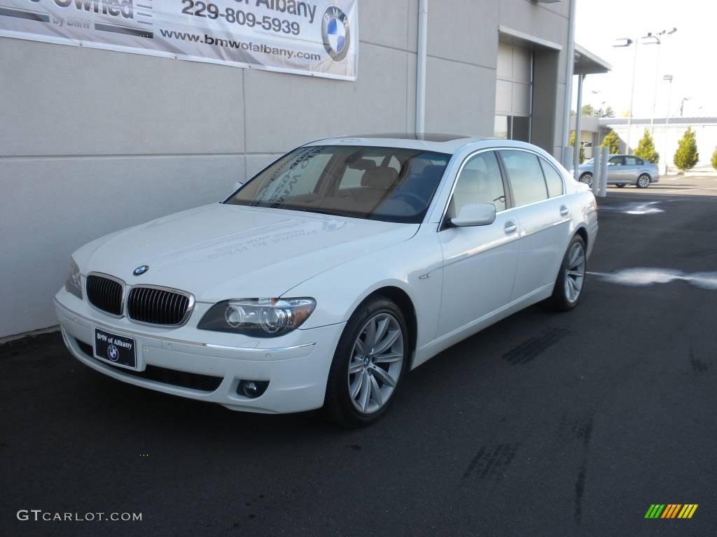 2007 7 Series 750Li Sedan - Alpine White / Beige photo #2