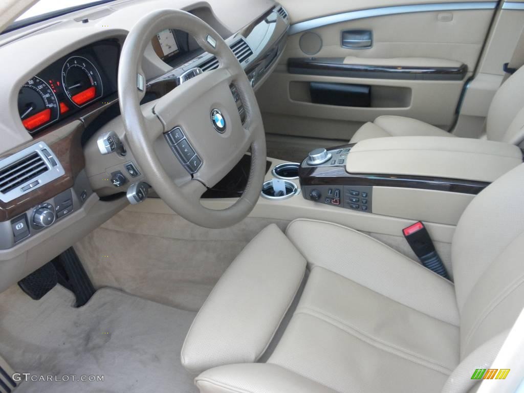 2007 7 Series 750Li Sedan - Alpine White / Beige photo #6
