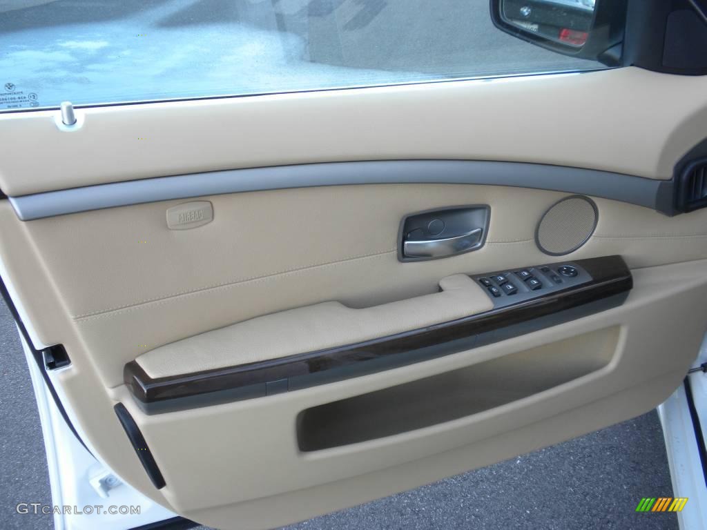2007 7 Series 750Li Sedan - Alpine White / Beige photo #7