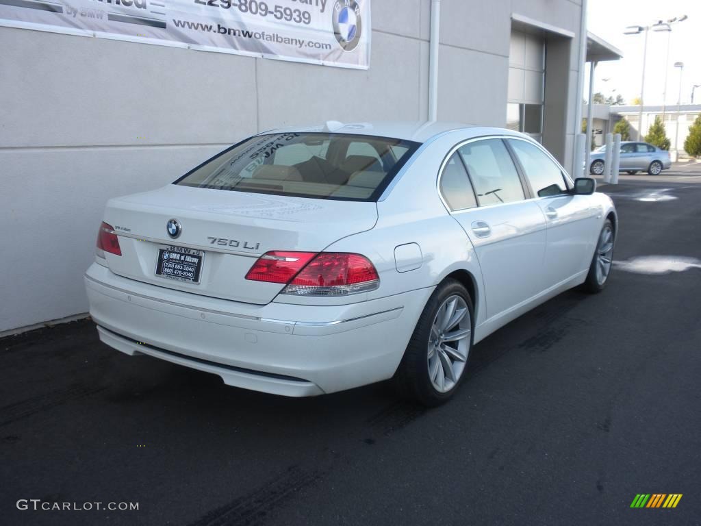 2007 7 Series 750Li Sedan - Alpine White / Beige photo #21