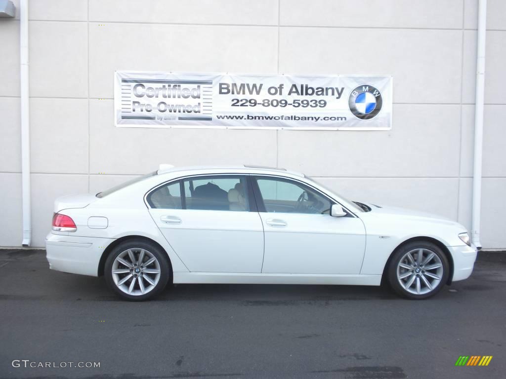 2007 7 Series 750Li Sedan - Alpine White / Beige photo #22