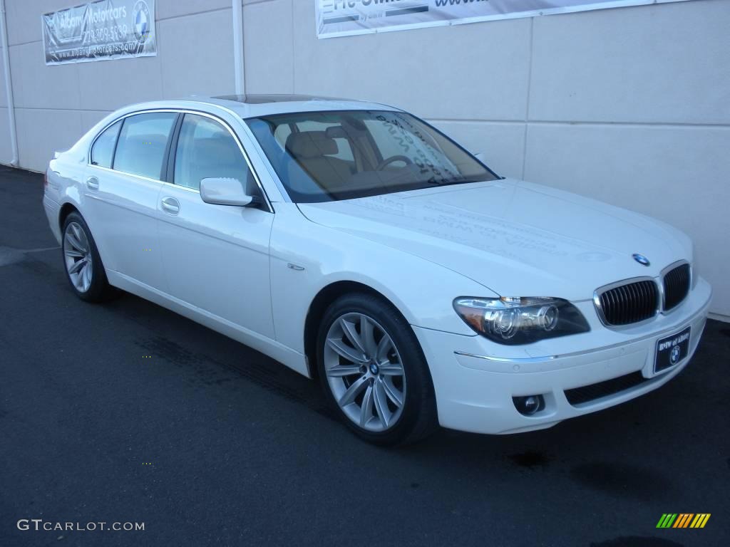 2007 7 Series 750Li Sedan - Alpine White / Beige photo #23