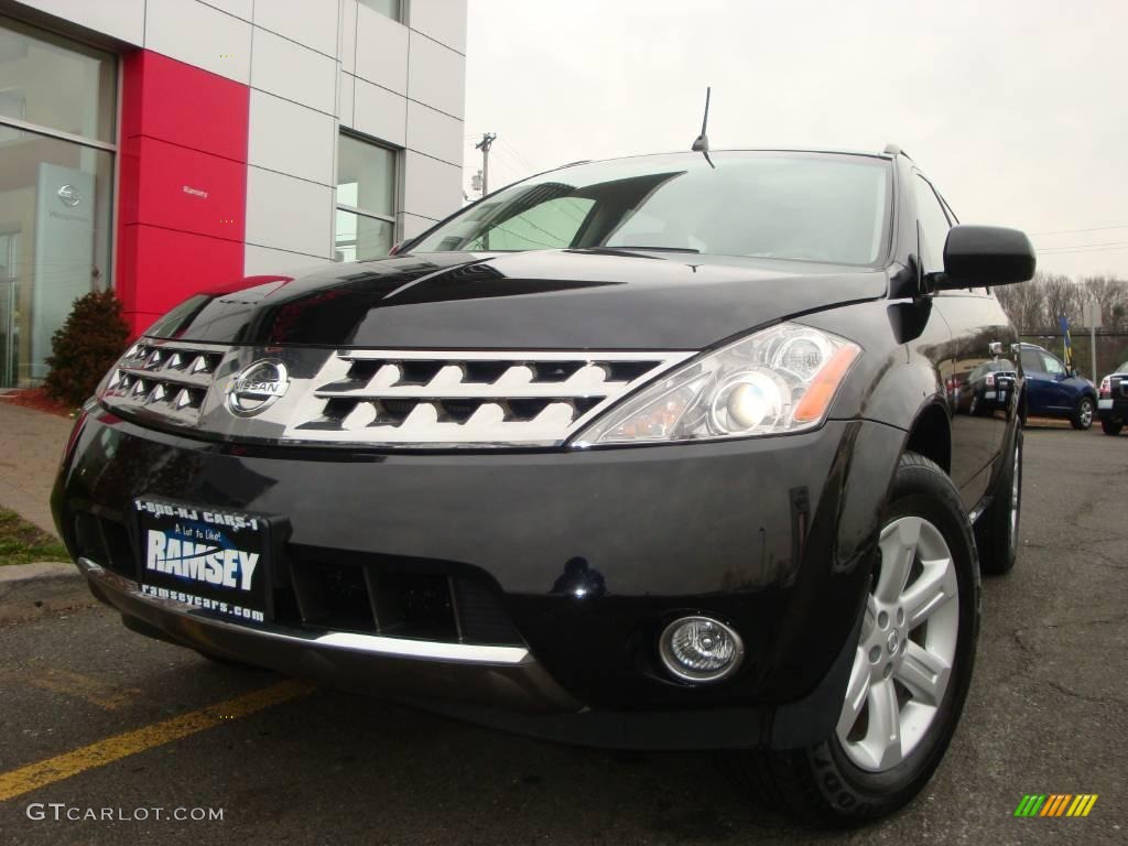 2006 Murano SL AWD - Super Black / Charcoal photo #3