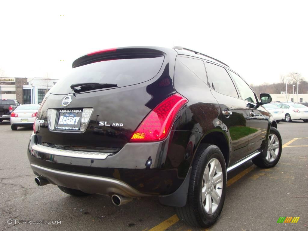 2006 Murano SL AWD - Super Black / Charcoal photo #11