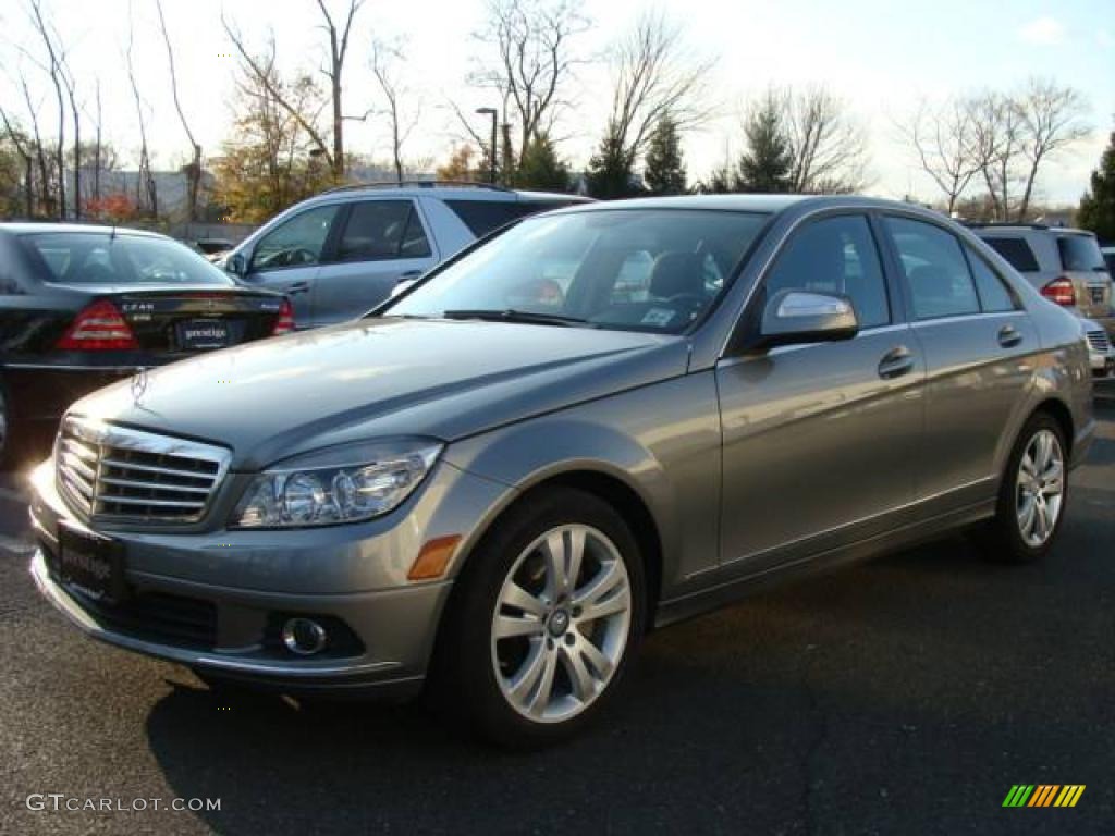 2009 C 300 4Matic - Palladium Silver Metallic / Black photo #1