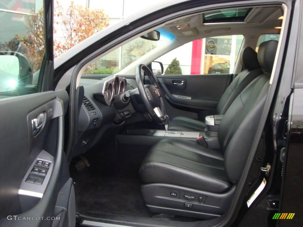 2006 Murano SL AWD - Super Black / Charcoal photo #32