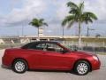2008 Inferno Red Crystal Pearl Chrysler Sebring LX Convertible  photo #20