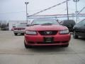 2002 Laser Red Metallic Ford Mustang V6 Coupe  photo #2