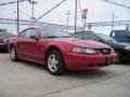 2002 Laser Red Metallic Ford Mustang V6 Coupe  photo #3