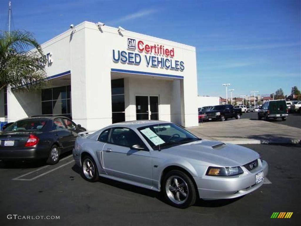 2003 Mustang GT Coupe - Silver Metallic / Dark Charcoal photo #1