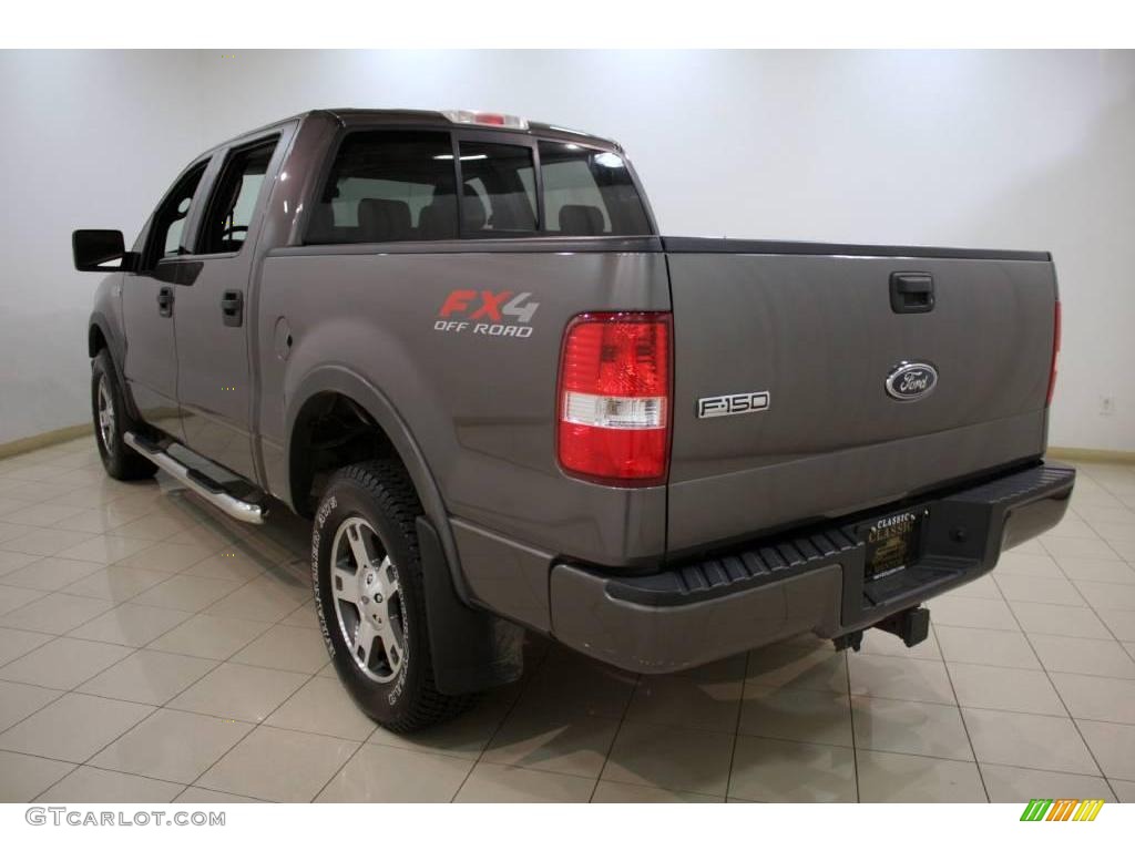 2004 F150 FX4 SuperCrew 4x4 - Dark Shadow Grey Metallic / Black photo #5