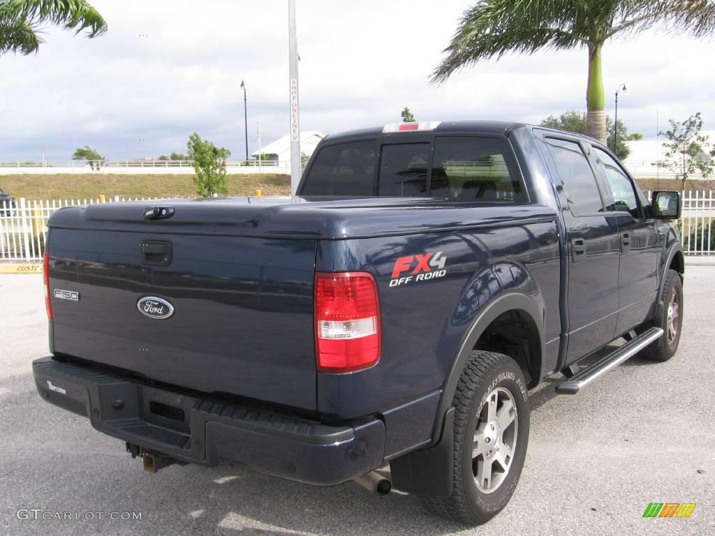 2004 F150 FX4 SuperCrew 4x4 - True Blue Metallic / Black/Medium Flint photo #17