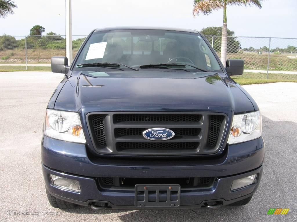 2004 F150 FX4 SuperCrew 4x4 - True Blue Metallic / Black/Medium Flint photo #20