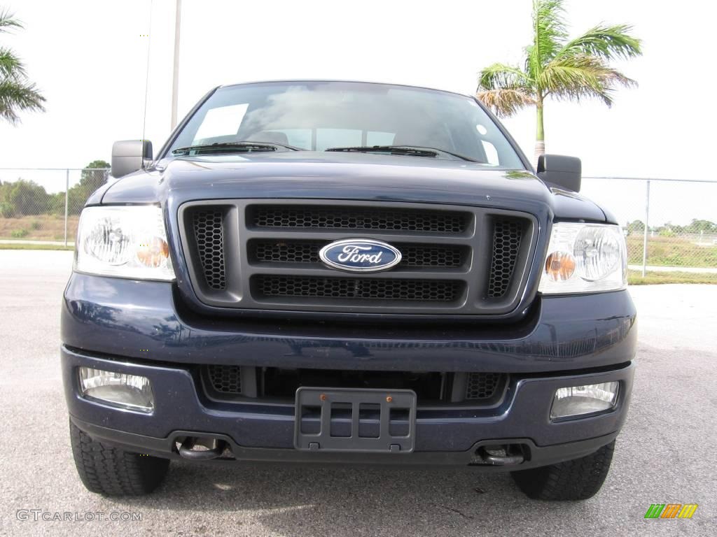 2004 F150 FX4 SuperCrew 4x4 - True Blue Metallic / Black/Medium Flint photo #21