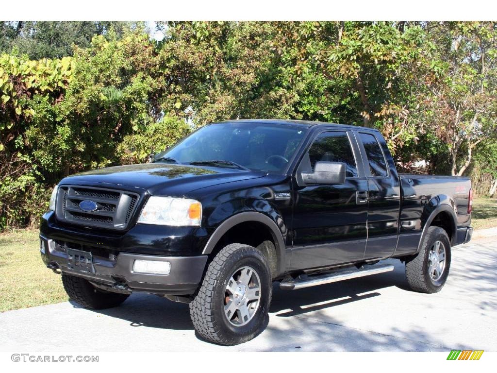 2005 F150 FX4 SuperCab 4x4 - Black / Black photo #1