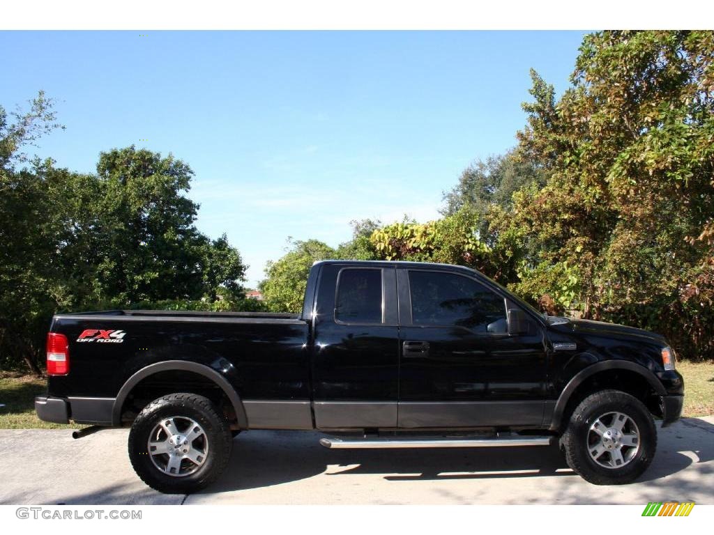 2005 F150 FX4 SuperCab 4x4 - Black / Black photo #15