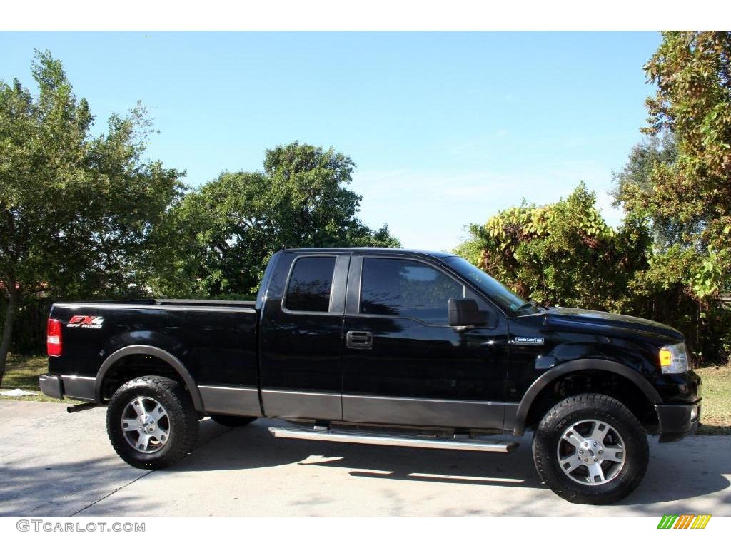 2005 F150 FX4 SuperCab 4x4 - Black / Black photo #16