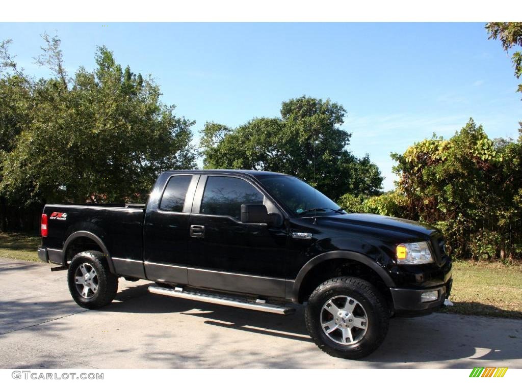 2005 F150 FX4 SuperCab 4x4 - Black / Black photo #17