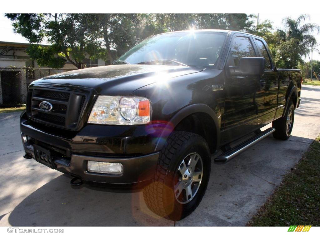 2005 F150 FX4 SuperCab 4x4 - Black / Black photo #22