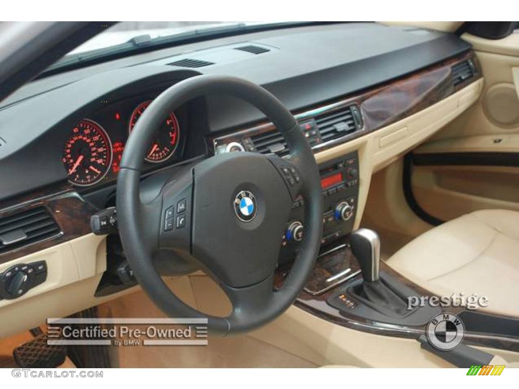 2007 3 Series 328xi Sedan - Alpine White / Beige photo #13
