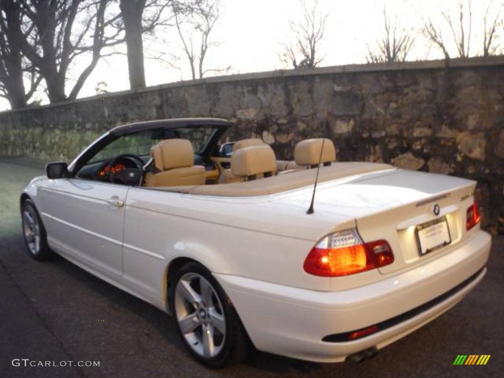 2005 3 Series 325i Convertible - Alpine White / Sand photo #4