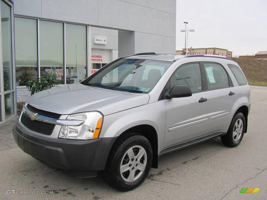 2005 Equinox LS AWD - Galaxy Silver Metallic / Light Gray photo #2