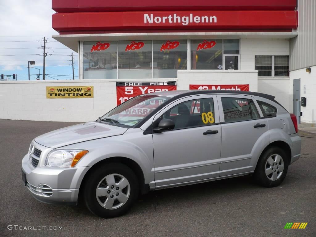 2008 Caliber SE - Bright Silver Metallic / Dark Slate Gray photo #1