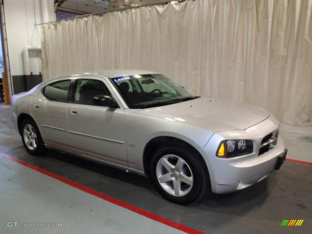 2009 Charger SXT - Bright Silver Metallic / Dark Slate Gray photo #1