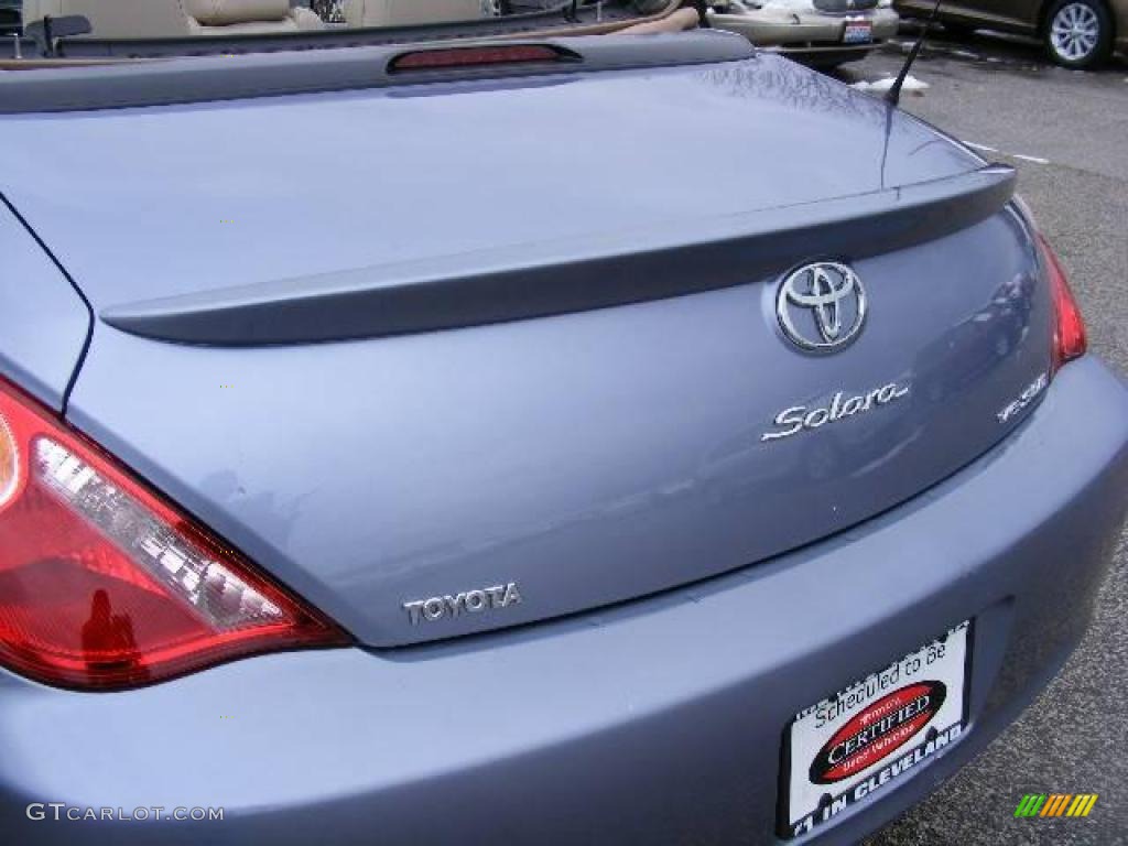 2006 Solara SLE V6 Convertible - Cosmic Blue Metallic / Ivory photo #27
