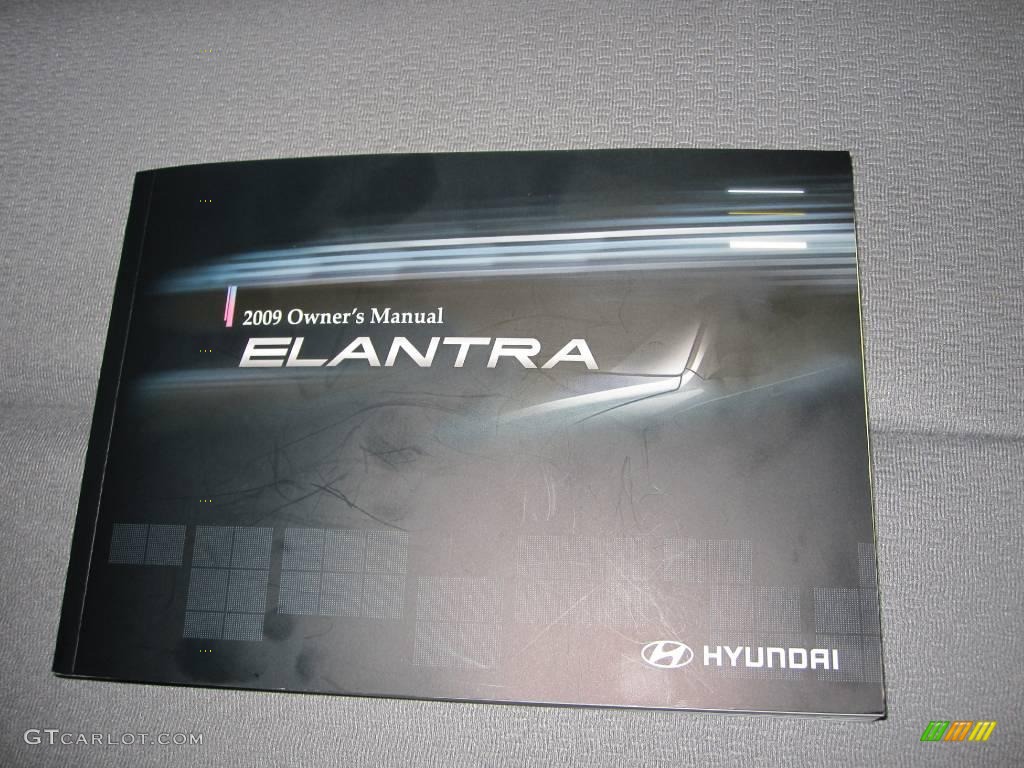 2009 Elantra GLS Sedan - Black Pearl / Black photo #9