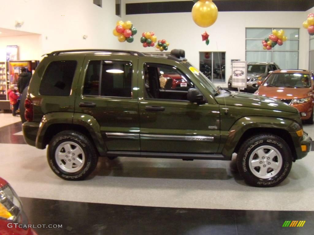 2006 Liberty Sport 4x4 - Jeep Green Metallic / Medium Slate Gray photo #6