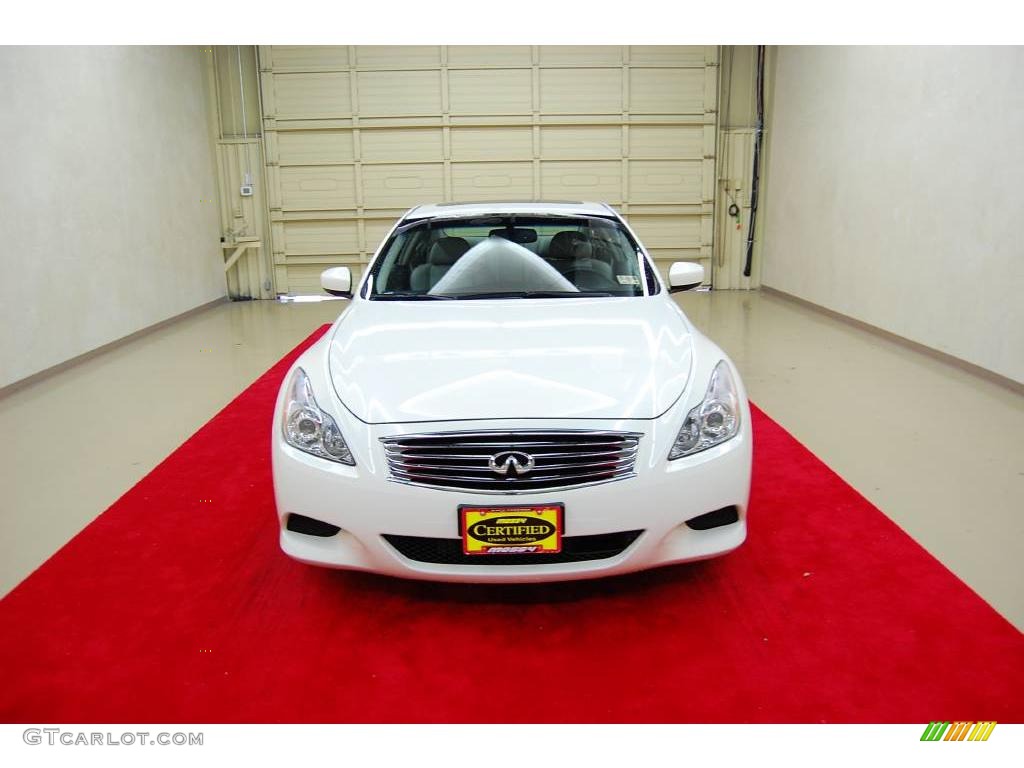 2008 G 37 S Sport Coupe - Ivory Pearl White / Stone photo #2