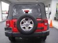 2008 Flame Red Jeep Wrangler Unlimited X 4x4  photo #5