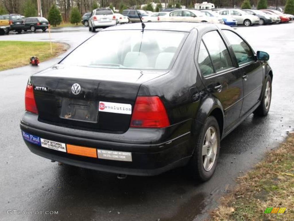 2001 Jetta GLS Sedan - Black / Grey photo #4