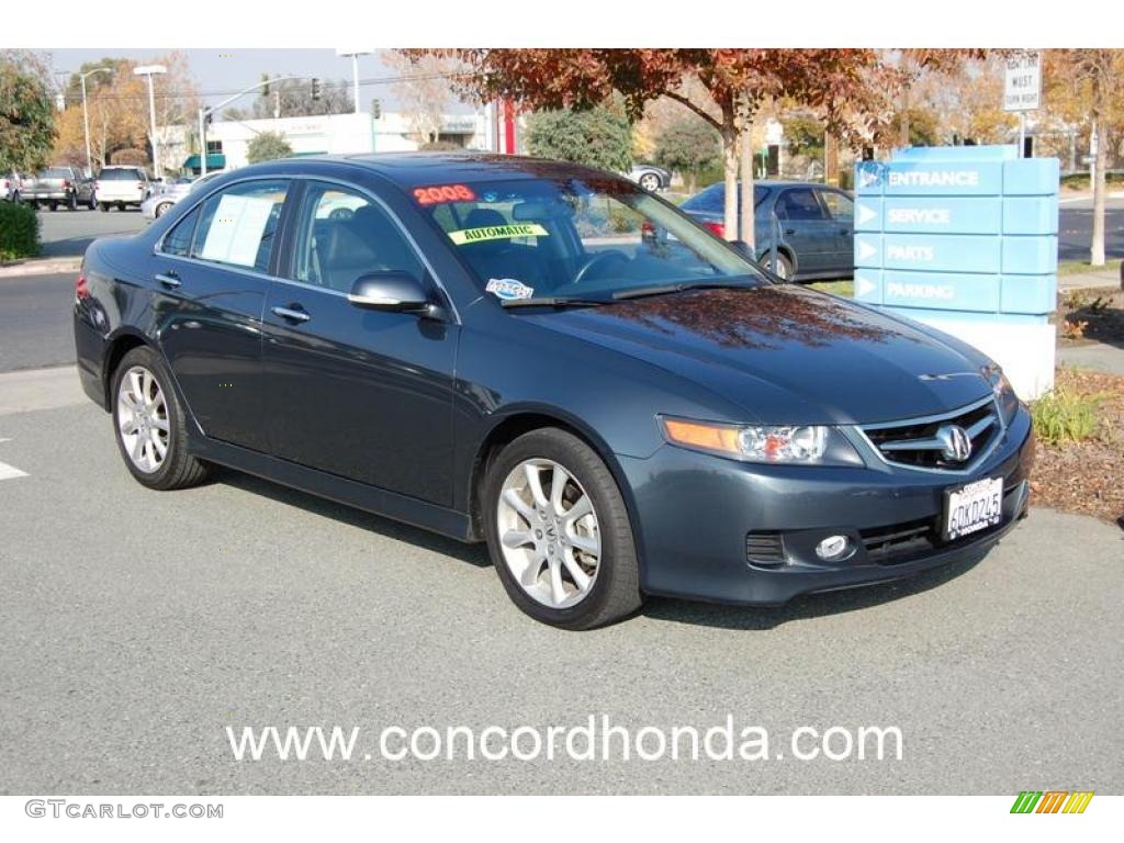 2008 TSX Sedan - Carbon Gray Pearl / Ebony photo #1