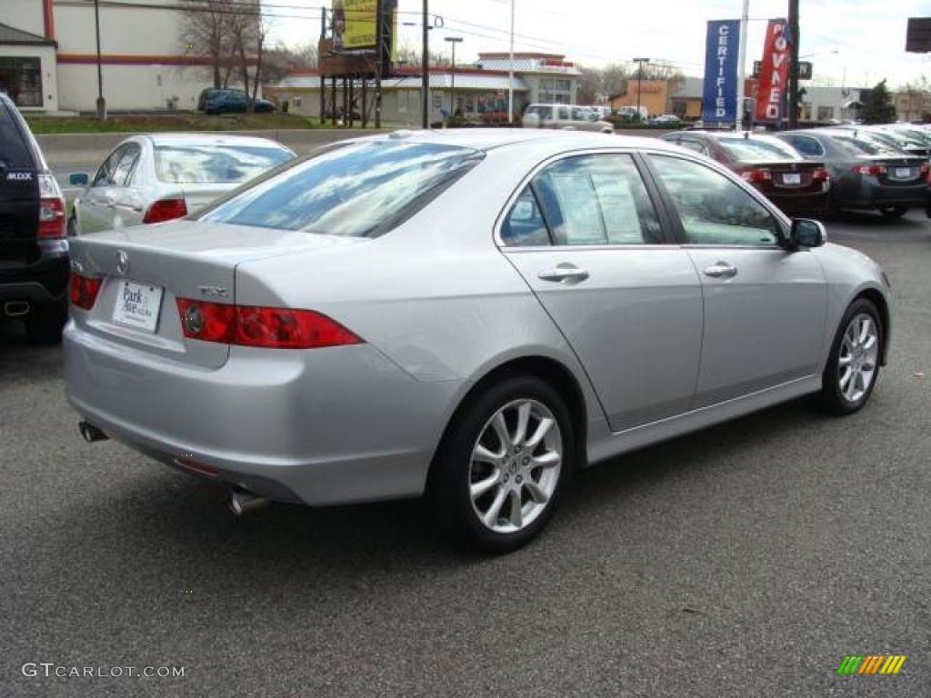 2008 TSX Sedan - Alabaster Silver Metallic / Quartz Gray photo #6