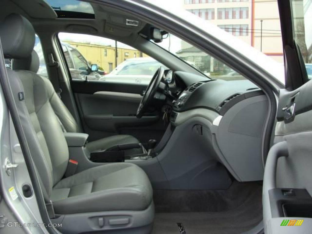 2008 TSX Sedan - Alabaster Silver Metallic / Quartz Gray photo #19