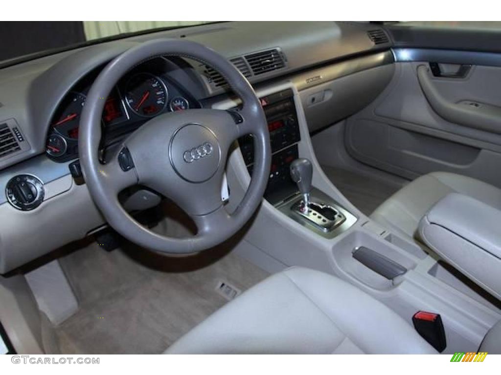 2002 A4 1.8T quattro Sedan - Polar White / Grey photo #3