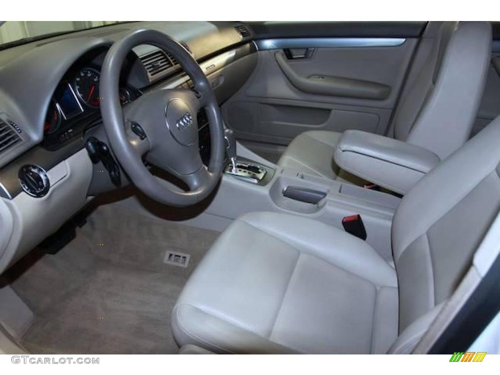 2002 A4 1.8T quattro Sedan - Polar White / Grey photo #6