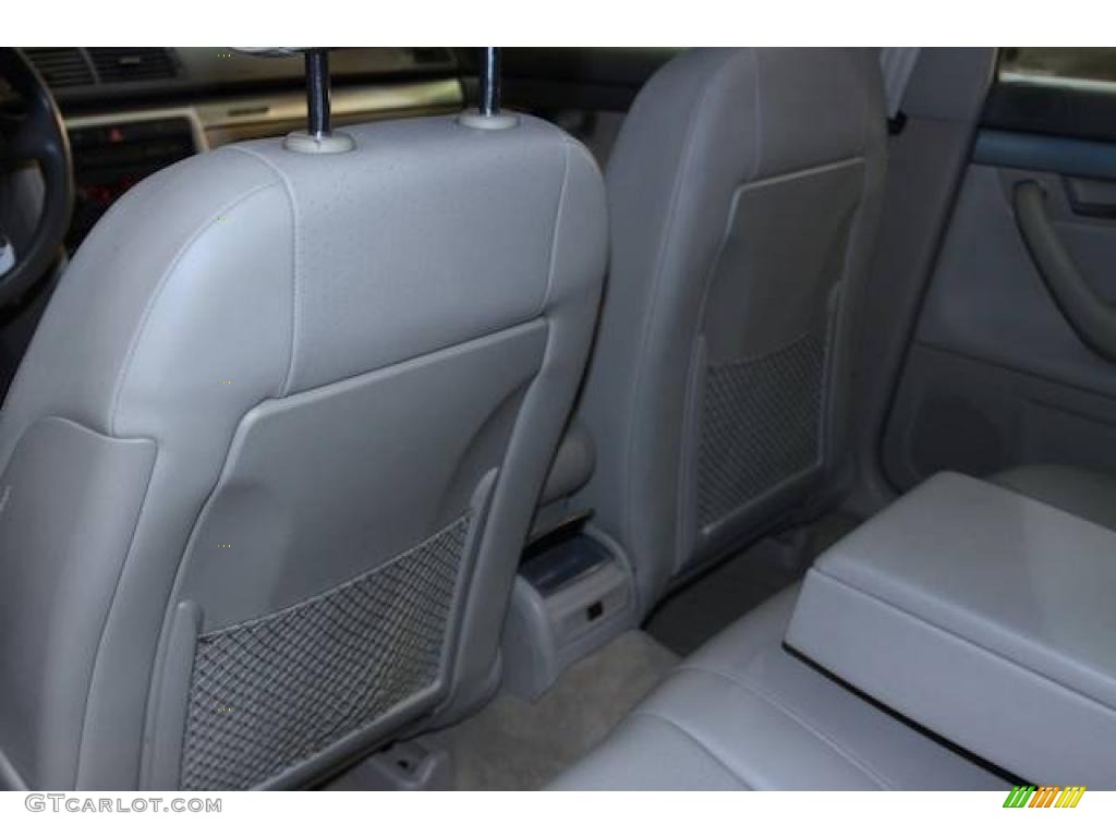2002 A4 1.8T quattro Sedan - Polar White / Grey photo #16