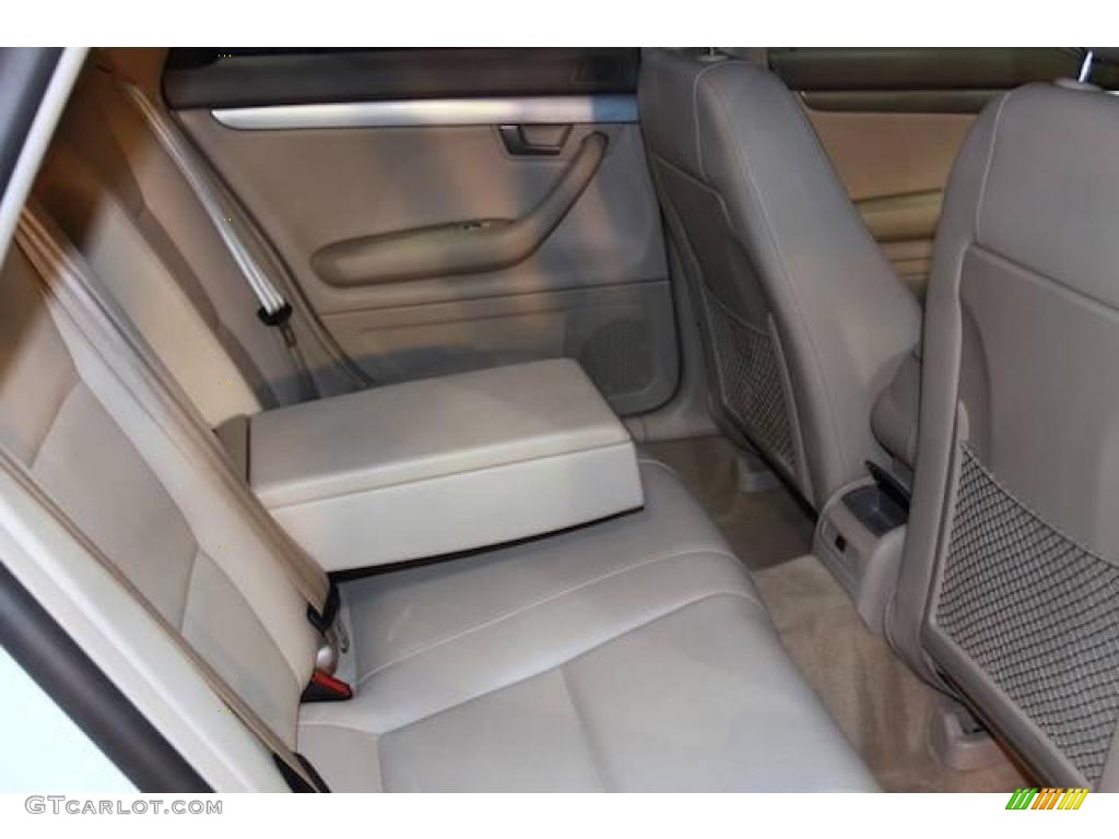 2002 A4 1.8T quattro Sedan - Polar White / Grey photo #17